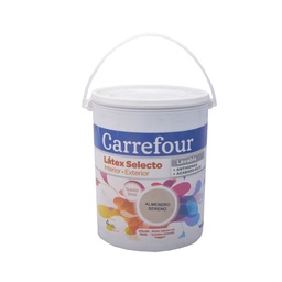 Latex Carrefour Int-ext Selecto Almendro Sereno 4 lts