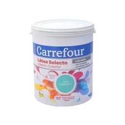 Latex Carrefour Int-ext Selecto Mar Turquesa 4 lts