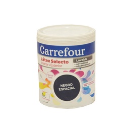 Latex Selecto Carrefour Int/ext Negro Espacial 1 lt.