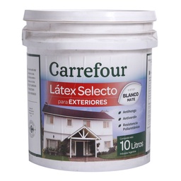 Látex Exterior Carrefour Selecto Blanco 10 l.