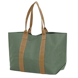 Bolso Shopper Cordura con Manijas de Cinta Verde