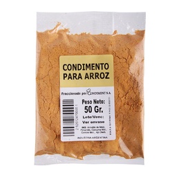 Condimento para Arroz 50 g.