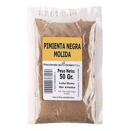 Pimienta Negra Molida 50 g.