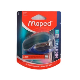 Abrochadora Maped Nightfall Teens 26/6 con Broches