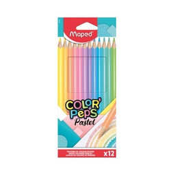 Lápices Maped Colores Colorpeps Pastel x 12 uni