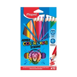 Lapices Colores Maped Colorpes Strong Jumbo x12 uni