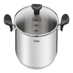 Olla 24 cm Tefal Primary Acero Inoxidable con Tapa de Vidrio