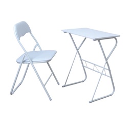 Set Escritorio y Silla Plegable Carrefour Home Blanco