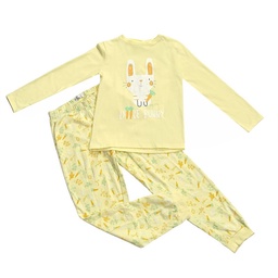 Pijama Tex Estampa Central Talle 8 Amarillo