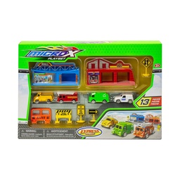 Playset Micro x Race de 13 Piezas