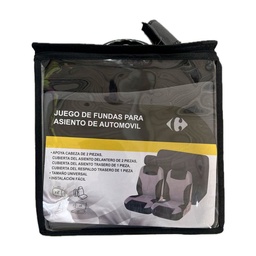 Funda Asiento Carrefour Gris/negro