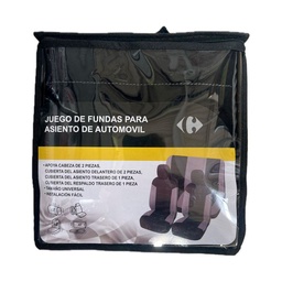 Funda Asiento Carrefour Negro/gris