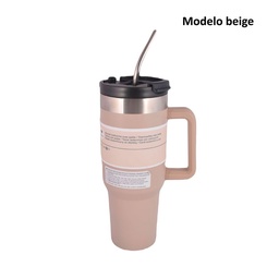 Vaso Térmico Carrefour 1.1 lt con Manija y Sorbete (Modelos Surtidos)