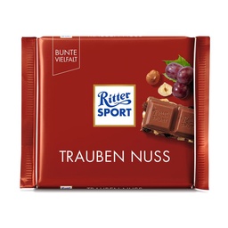 Tableta de Chocolate Ritter Pasas y Avellanas 100 g.