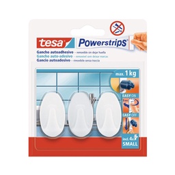 Ganchos Tesa Autoadhesivo Powerstrips Oval 1kg