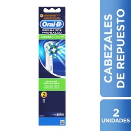 Cabezales de Repuesto para Cepillo Eléctrico Oral-b Pro-salud Cross Action x 2 uni