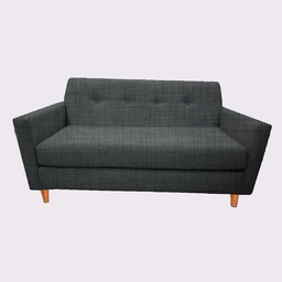 Sillon 2 Cuerpos Asia Lino Gris Oscuro