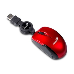 Mouse Usb Genius Micro Traveler Rojo