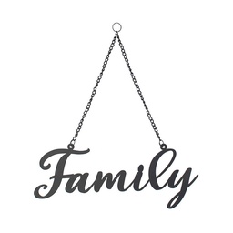 Colgante Decorativo Carrefour Home Family Negro