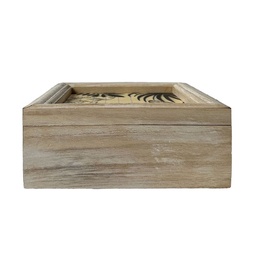 Caja Decorativa Carrefour Home Mdf Hojas