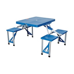 Mesa Plegable Escape con Bancos Azul