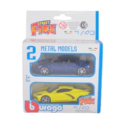 Auto Burago Street Fire 1.43 Pack x 2 uni