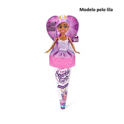 Muñeca Sparkly en Cono Princesa Unicornio 27 cm (Modelos Surtidos)