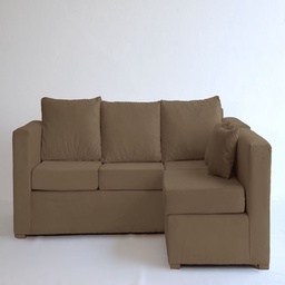 Sillon Esquinero Cataña Pana Beige