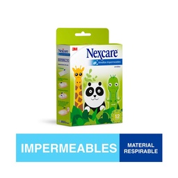 Apósitos Nexcare Impermeables Animales x 12 uni