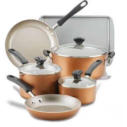 Baterías de Cocina Farberware Antiadherente 15 Piezas Gris