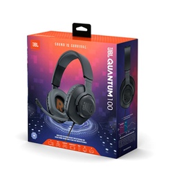 Auricular Vincha Gamer Jbl Stereo Quantum 100 Negro