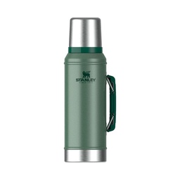 Termo Stanley Clasico Manija y Tapón Cebador Verde 950 ml