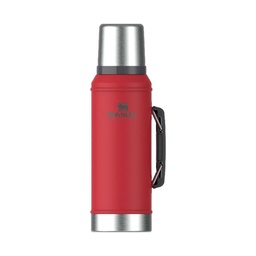 Termo Stanley Clasico Manija y Tapón Cebador Rojo 950 ml