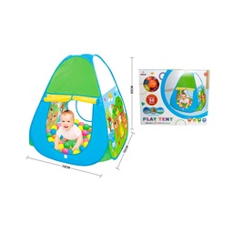 Carpa Infantil Celeste Verde con 50 Pelotas