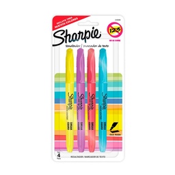 Resaltadores Sharpie Pocket Fluo x 4 uni