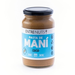 Pasta de Maní Entrenuts Coco Frasco 370 g.