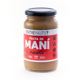 Pasta de Maní Entrenuts Crocante Frasco 370 g.