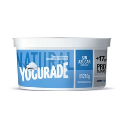 Yogur Semidescremado Yogurade Batido Natural 210 g.