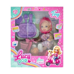 Muñeca Tiny Lucy Pop con Moto y Accesorios