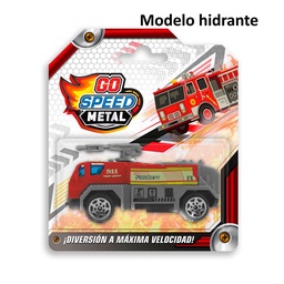 Auto Go Speed Bomberos Metálico (Modelos Surtidos)