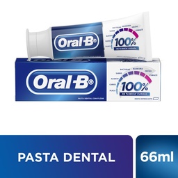 Crema Dental 100% Oral B 66 cc.