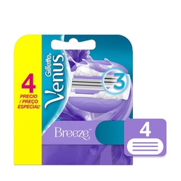 Cartuchos para Afeitar Gillette Venus Breeze 4 u.