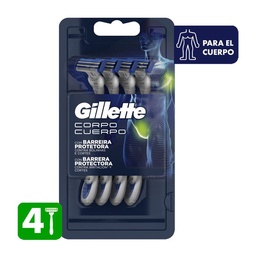 Gillette Cuerpo Afeitadoras Desechables para El Cuerpo 4 uni