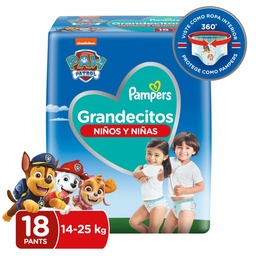 Pañales Pampers Grandecitos para 14-25 kg. x 18 uni