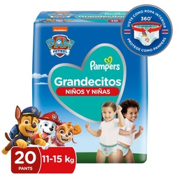 Pañales Pampers Grandecitos para 11-15 kg. x 20 uni