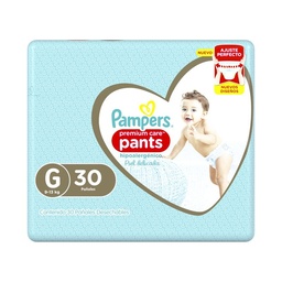 Pañales Talle g Pampers Premium Care Pants 30 uni