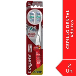 Cepillo Dental Colgate 360° Advanced Luminous White 2 uni