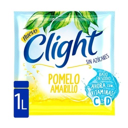 Jugo en Polvo Clight Pomelo Amarillo Vitaminas C+d 8 g.