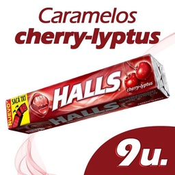 Caramelos Halls Cherry-lyptus 25 g.