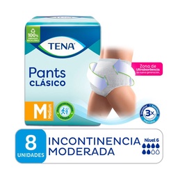 Pañal para Adultos Tena Pants Clásico Medium 8 uni